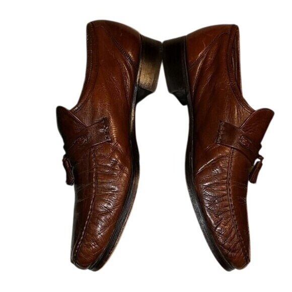 Florsheim Mens Brown Leather Tassel Loafers Size 10 D - Picture 3 of 7